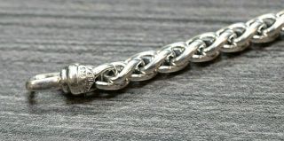 David Yurman Men ' s Metro 18K Bar & Silver Wheat Link Bracelet 8.  5 Inches - Rare 5