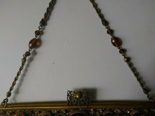 Stunning Antique Victorian Micro Beaded Purse Evening Bag 5