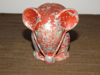 Vintage 3 1/2 " High Metal Elephant Coin Bank