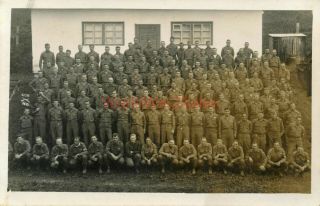 045 Wwii 103rd Division Mp Photo Hq 409th Inf Group Photo Rppc