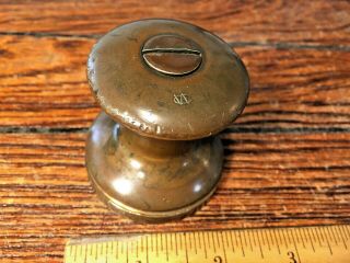 Vintage Wilcox Crittenden Bronze Snubbing Winch 2 1/8 " Base,  2 1/8 " Tall
