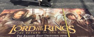 RARE 2003 LORD OF THE RINGS Return Of The King Movie Theater Banner 10’x5’ HUGE 10