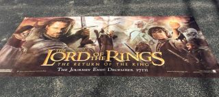 Rare 2003 Lord Of The Rings Return Of The King Movie Theater Banner 10’x5’ Huge