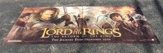 RARE 2003 LORD OF THE RINGS Return Of The King Movie Theater Banner 10’x5’ HUGE 4
