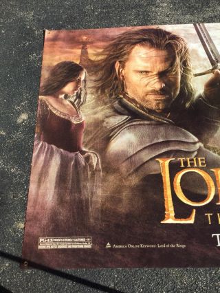 RARE 2003 LORD OF THE RINGS Return Of The King Movie Theater Banner 10’x5’ HUGE 5