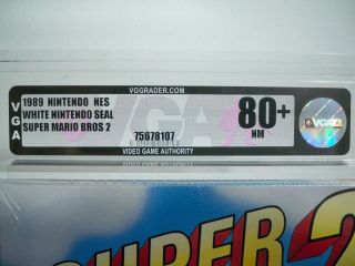 K1874815 MARIO BROS 2 VGA 80,  NES NINTENDO FACTORY VINTAGE 12