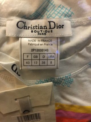 Rare Dior Rainbow Mermaid T Shirt Top Christian Dior John Galliano 8