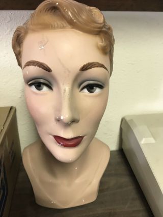 Vintage 1940s Lady Mannequin Head