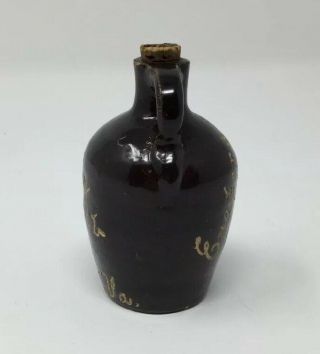 RARE ANTIQUE H.  J.  LIPSCOMB PARSONS WEST VIRIGINA MINI STONEWARE SCRATCH JUG 11