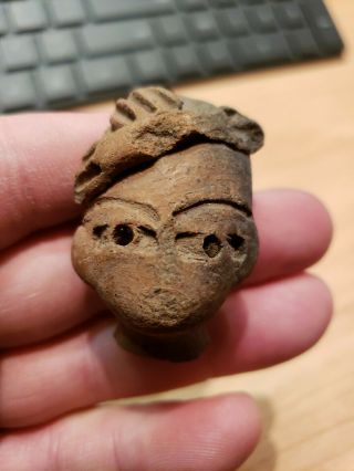 Mlc 1578 Meso American Pre Columbian Clay Human Effigy Idol Artifact