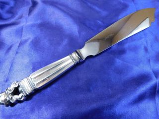 George Jensen Acorn Sterling Silver Cake Knife -