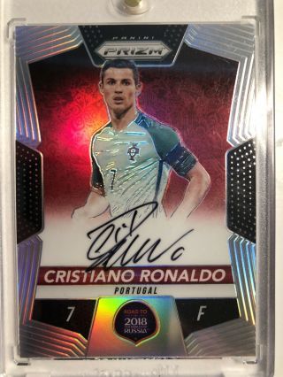 2017 - 18 Prizm Cristiano Ronaldo Auto ’d 71/99.  Rare On Card Auto