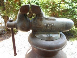 Vintage Wilton 4 " Bullet Machinist Bench Vise 101028 Rare Heavy