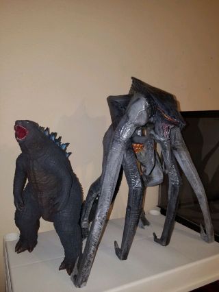 Godzilla,  Female Muto,  X Plus,  Figure Rare One Of A Kind 18 " Tall Custom