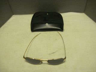 Welsh Mfg.  Co.  Military Aviator Style Sunglasses With Case