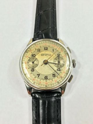Girard Perregaux Chronograph Vintage Mechanical Swiss Watch Valjoux 22