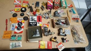 Vintage Model Airplane Motors Cox,  Fox,  Supertiger,  Enya,  Torpedo,  Mccoy,  Parts