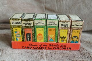 Vintage Russell Card Games For Children No 251 - 4 Howdy Doody,  Game Of Flags