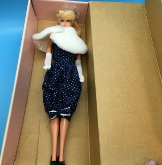 1986 Maba Vintage Style Ponytail Barbie Doll Gay Parisienne Outfit Japan Pb