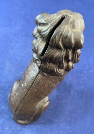 Antique Vintage Cast Iron (CI) Still Bank - Sitting Lion 6