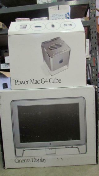 Vintage Apple Power Mac G4 Cube M7886 (emc 1844) 450 Mhz Dvd Powermac & Display