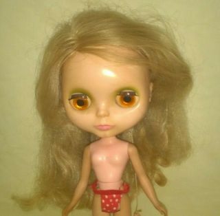 VINTAGE KENNER BLONDE BLYTHE DOLL SIDE PART HAIR A/O $729.  99 6