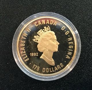 1992 Canadian Olympic Gold coin rare 1/2 oz gold.  9999 pure 2