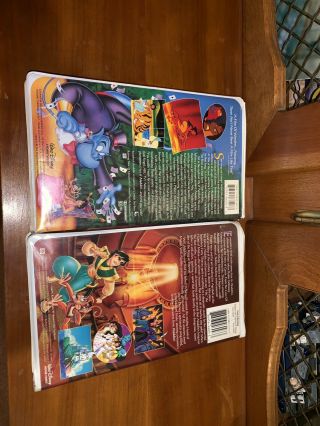 Aladdin (VHS,  1993) and Aladdin and the King Of Thieves (VHS) RARE Clamshell 4