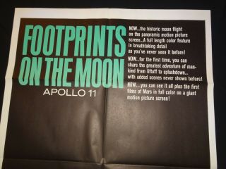 Footprints On The Moon 1969 Apollo 11 Landing Vintage Film Movie Poster 4