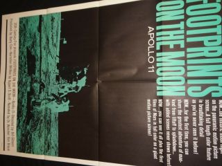 Footprints On The Moon 1969 Apollo 11 Landing Vintage Film Movie Poster 7