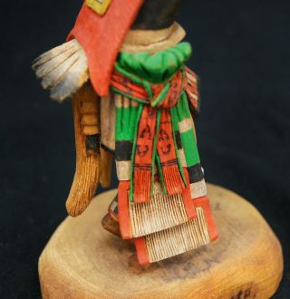 Antique Hopi Kachina Doll Eagle Signed Native American Hand Painted A8635 7