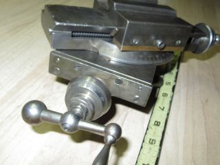 Vintage machinist lathe compound cross slide from Hardinge Cataract bench lathe 2