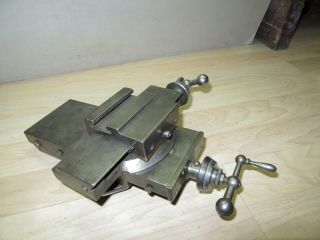 Vintage machinist lathe compound cross slide from Hardinge Cataract bench lathe 8