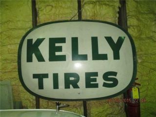 Kelly Springfield Tires Steel Bubble Sign 60 " X 41 " Vintage A - M 3 - 63
