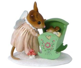 Wee Forest Folk SA - 1 - Lullaby Angel Vintage Snowdrops Miniature Figurine 4