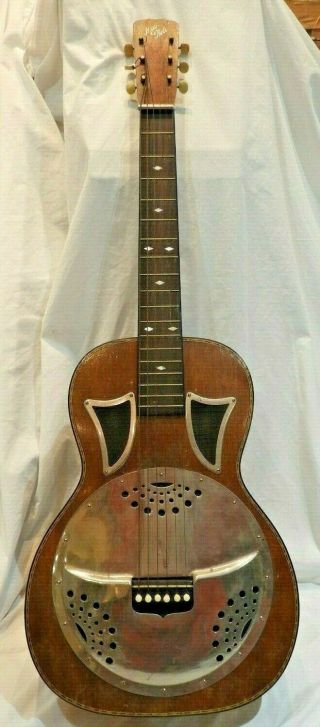 Vintage 1930s May Bell Resonator Guitar - Fresh Find