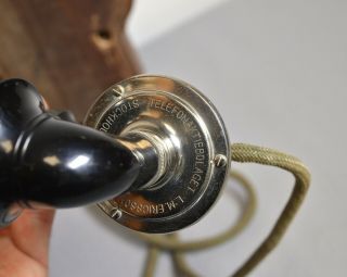 Antique L.  M.  Ericsson Wooden Wall telephone Switchboard 1927 11