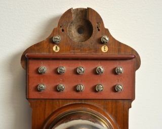 Antique L.  M.  Ericsson Wooden Wall telephone Switchboard 1927 3