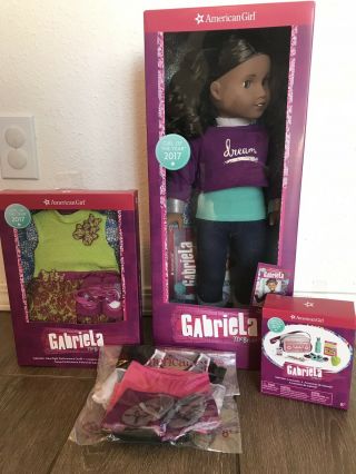 Retired American Girl 2017 Gabriela Doll Book Clothing And Accessories