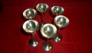 Set Of Six German Silver Toasting Cups By Kӧrner & Proll