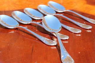 Christofle Marly Silver Plated Ice Cream Spoons Set Of Six