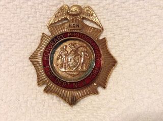 Old Obsolete Rare Honorary Photographer York Fire Department Badge