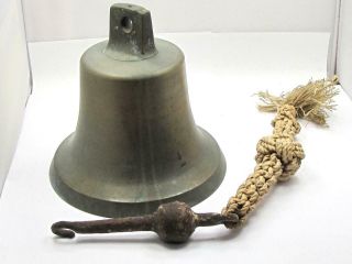 7 Kg Vintage Maritime Nautical Bronze Ship Bell Ex Whale Chaser Robert Moore