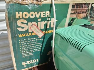 Vintage Hoover S3291 Spirit Canister Vacuum Cleaner - - Seafoam Green