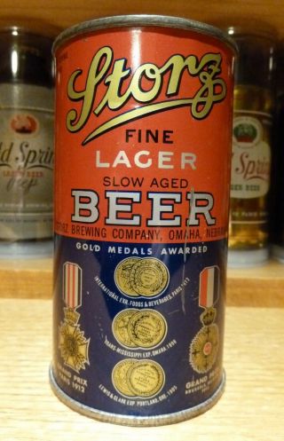 Storz Fine Lager Flat Top Beer Can - Usbc 137 - 10 - Rare -