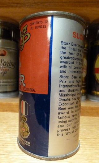 Storz Fine Lager Flat Top Beer Can - USBC 137 - 10 - RARE - 4