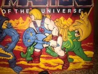Vintage 1983 He - Man Masters Of The Universe MOTU Store Display 3 - D Rare 5