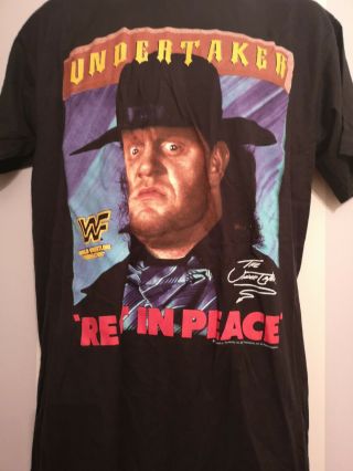 The Undertaker Wwf T Shirt Size M Vintage