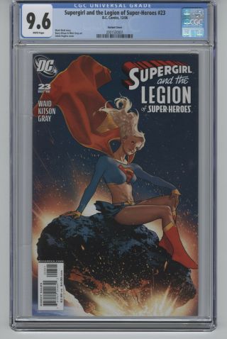 Supergirl & Legion Of - Heroes 23 1:10 Adam Hughes Variant Cgc 9.  6 Rare Nm,