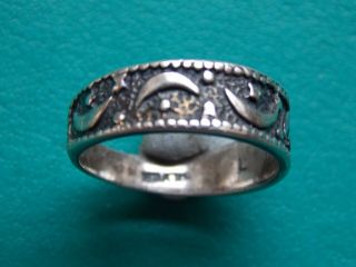 Vintage Silver Stamped Decorated Ring Metal Detecting Detector Finds